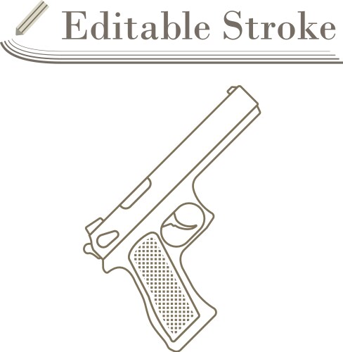 gun icon vector image