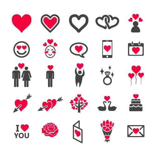 love icon vector image