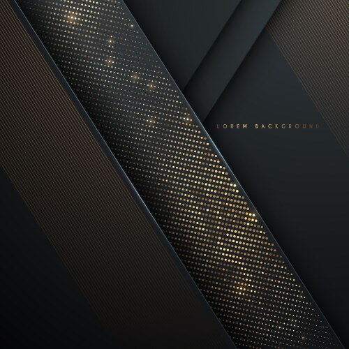 Abstract black and gold luxury background vector image