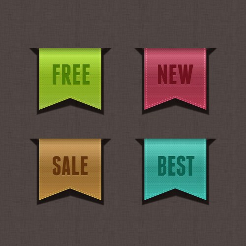 Free new sale best ribbons vector image