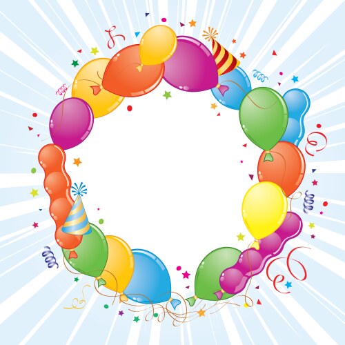 Birthday frame vector image