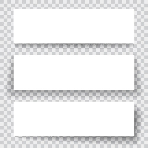 Blank sheet of paper with vertical banner vector image