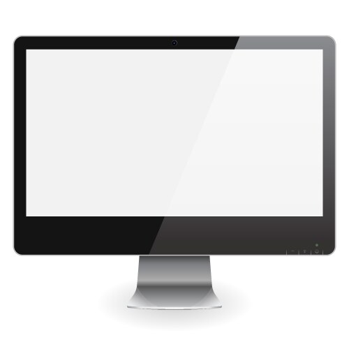 Computer monitor vector image