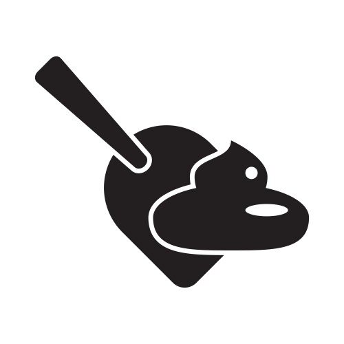 Clean up poop after your animal concept isolated vector image