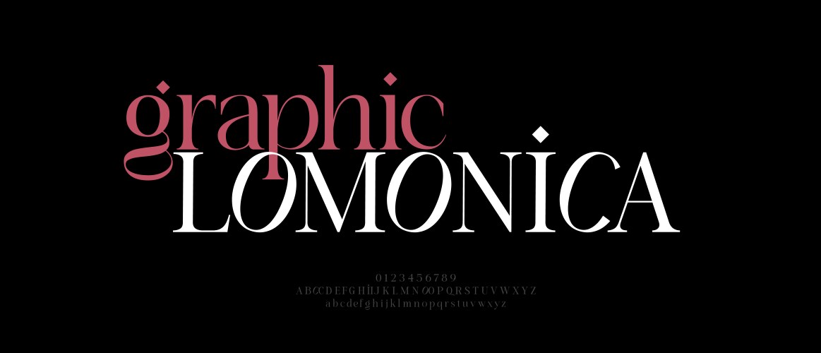 elegant alphabet letters font brand logo vector image