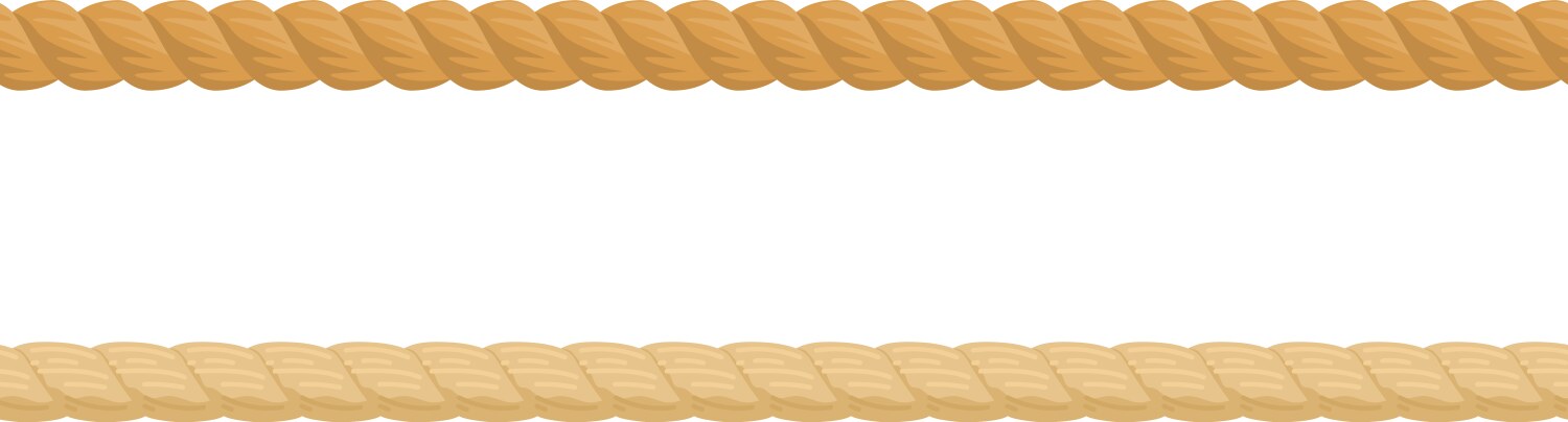 Detailed two brown ropes one darker vector image