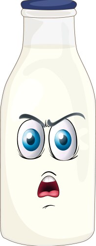 A face on bottle vector image