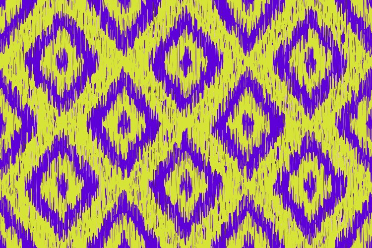 Batik ikat or tie-dye seamless pattern vector image