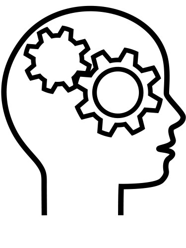 Brain cogs vector image