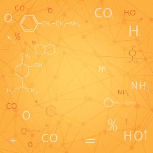 Chemical abstract background vector image