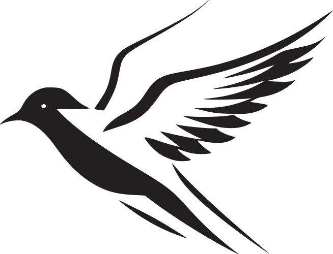 bird - high quality logo ideal for t-shirt vector image