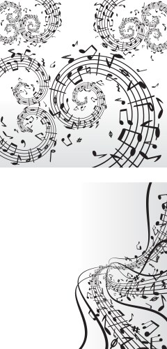 Music backdrops vector image