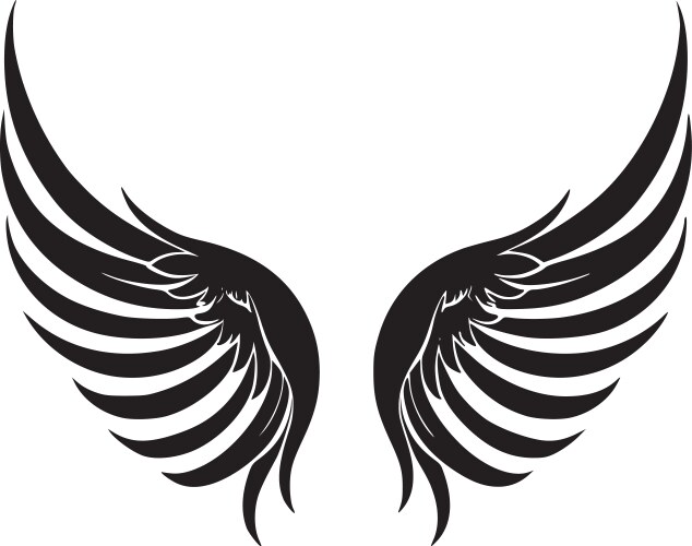 Angel wings - high quality logo ideal vector image