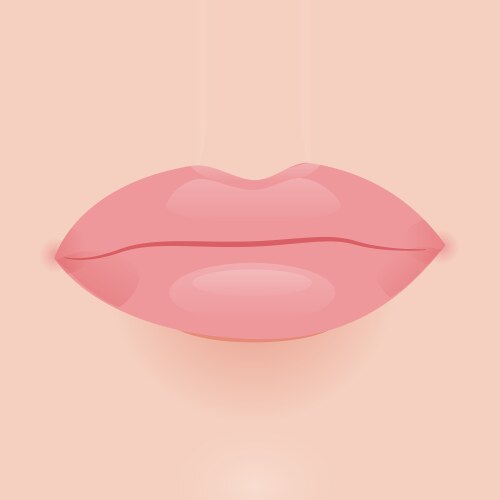 glamour lip icon vector image