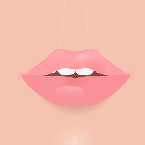 glamour lip icon vector image