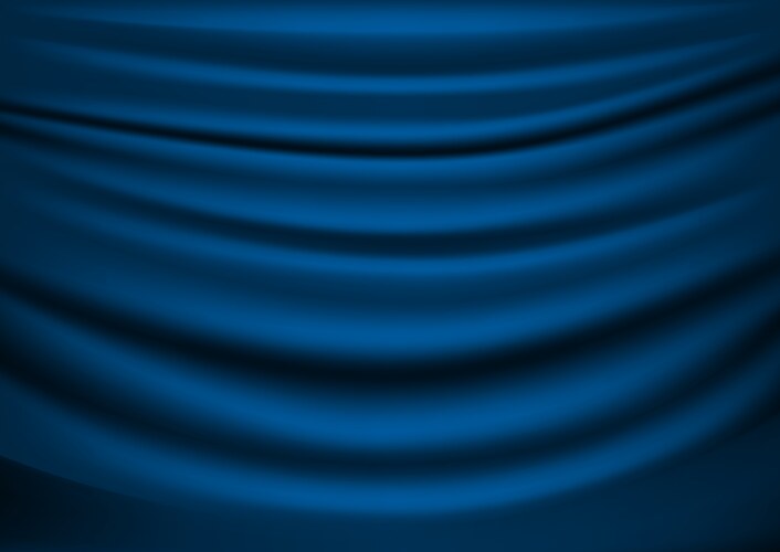 Blue drapery abstract background vector image