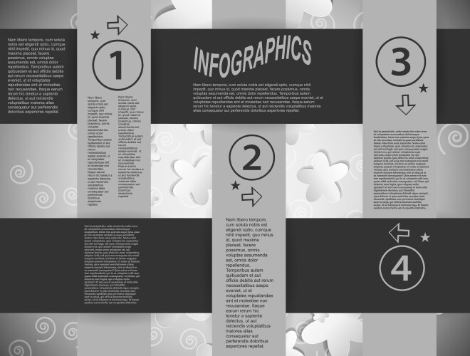 Brochure template layout cover design annual vector image