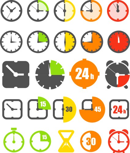 Clocks vector image