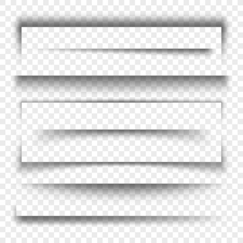 Paper banner and dividers realistic 3d transparent vector image