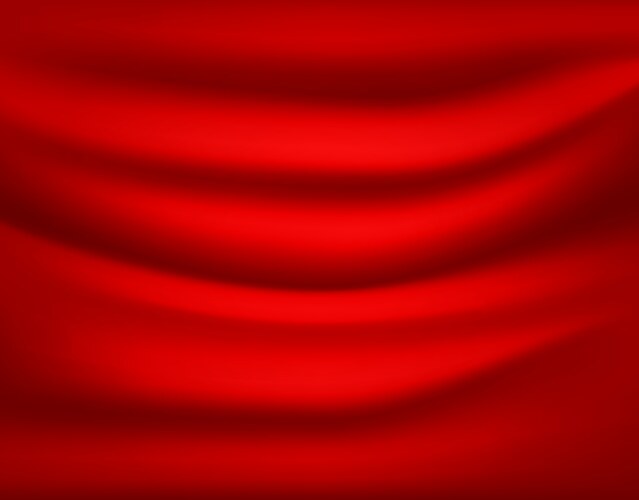 Red drapery abstract background vector image