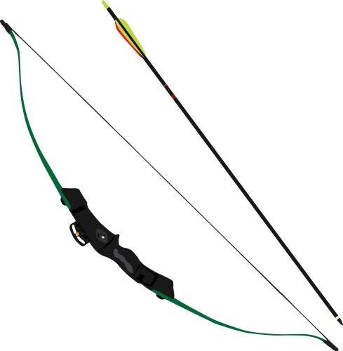 Bow and arrow vector image