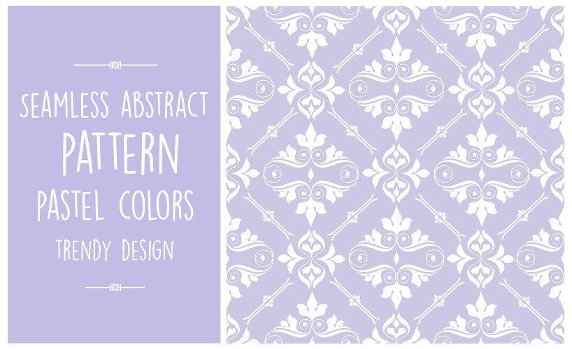 Seamless abstract pattern trendy pastel vector image