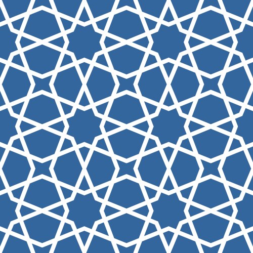 Seamless ethnic grating ornament - arabian pattern vector image