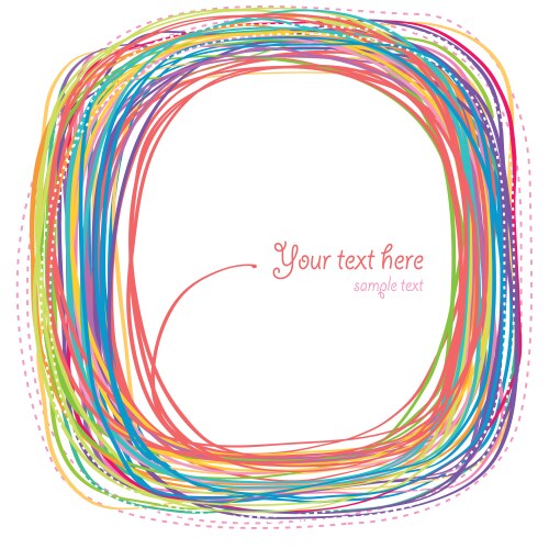 Rainbow curves vector image