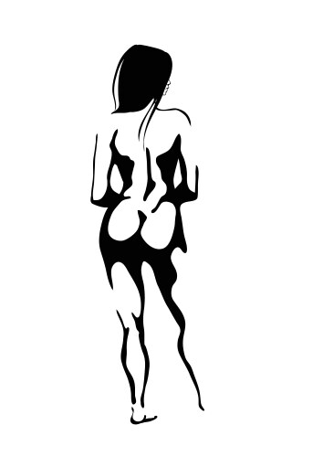 nude vector image