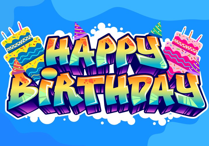 Happy birthday background vector image