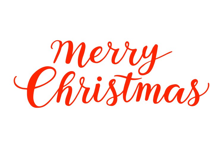 Amerry christmasa written in graceful red vector image