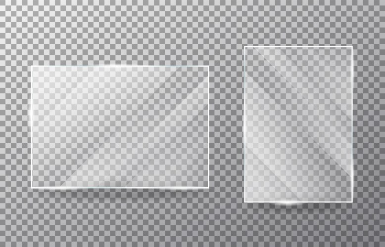 Glasses object on transparent background vector image