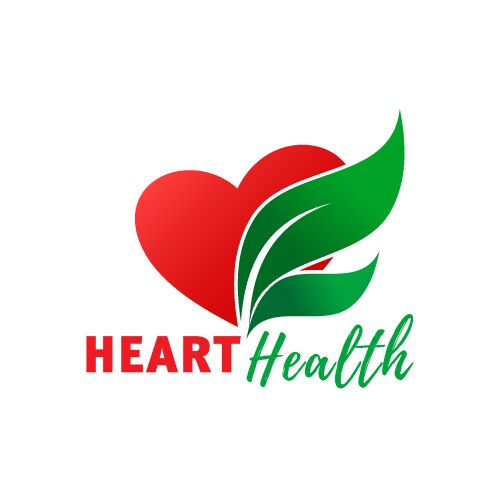 Heart health cardiology center icon vector image