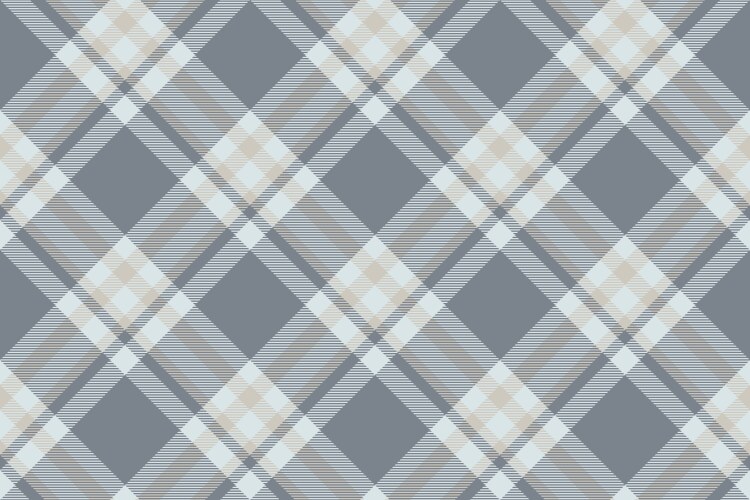 Tartan plaid background diagonal check seamless vector image