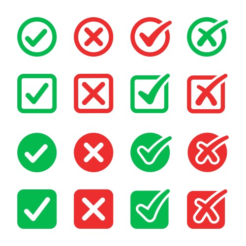 checkmark icon vector image