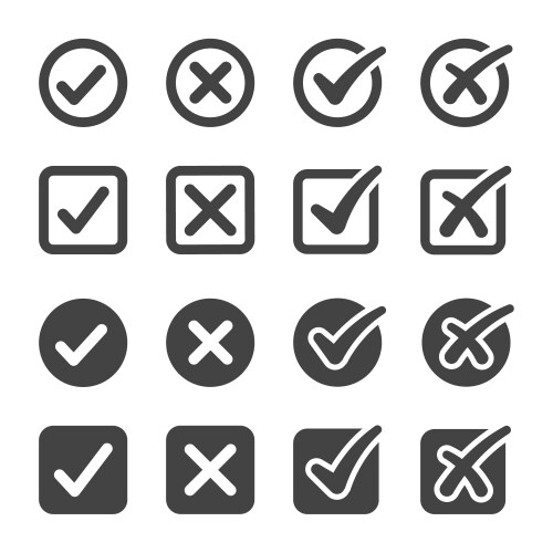 checkmark icon vector image