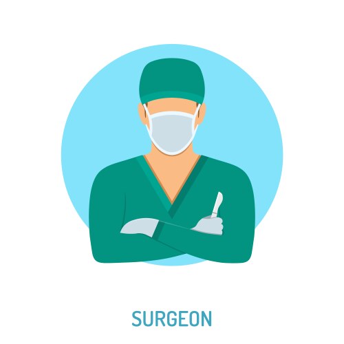 Doctor surgeon concept vector image