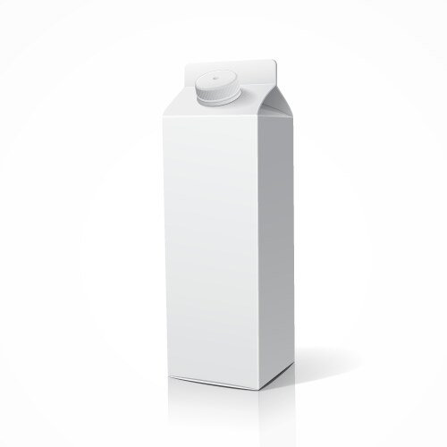 Milk package template design vector image