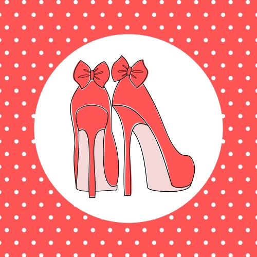 Elegant high heels vector image