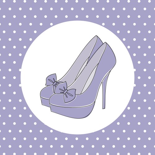 Elegant high heels vector image