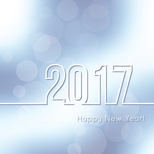 Happy new year 2017 vector image