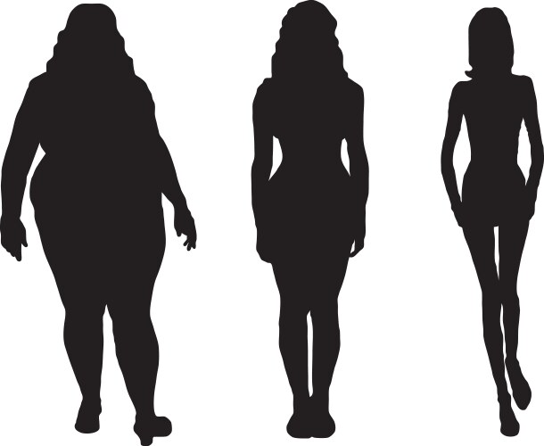 Women silhouettes vector image