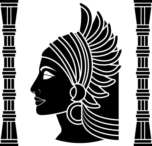 ancient eastern woman vector image