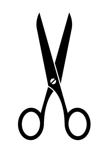 Scissors symbol vector image