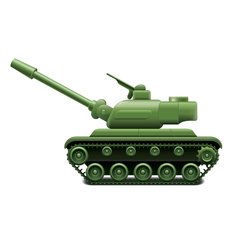 Military tank isolated vector image