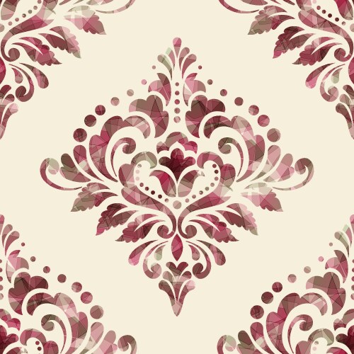 damask seamless pattern element classical luxury vector image