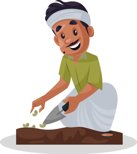 Gardener cartoon vector image