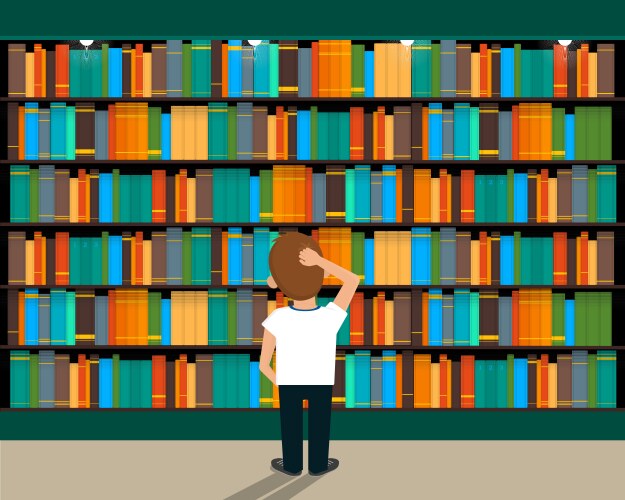 Library vector image