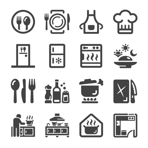 Kitchen icon vector image