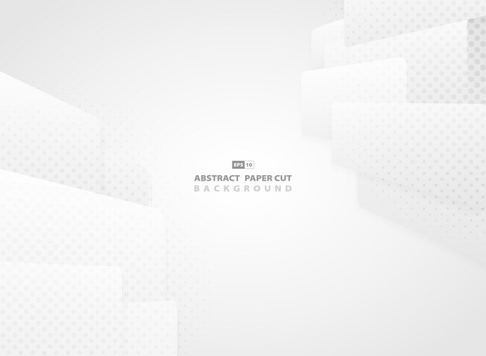 Abstract technology gradient white and gray vector image